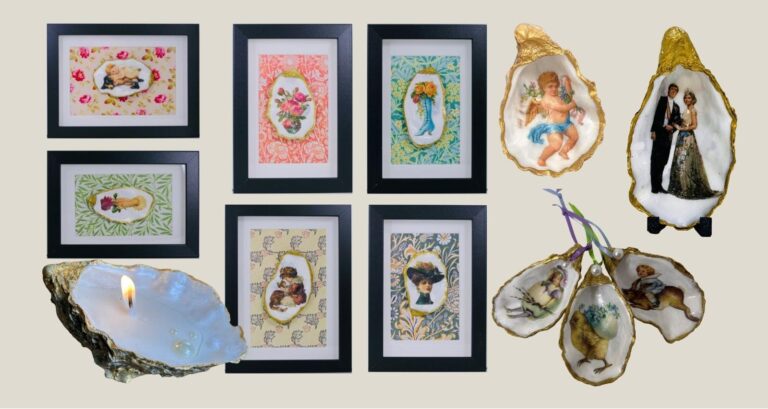 fotolijstjes-met-ingelijste-oesters-beschilderd-met-victoriaanse-plaatjes